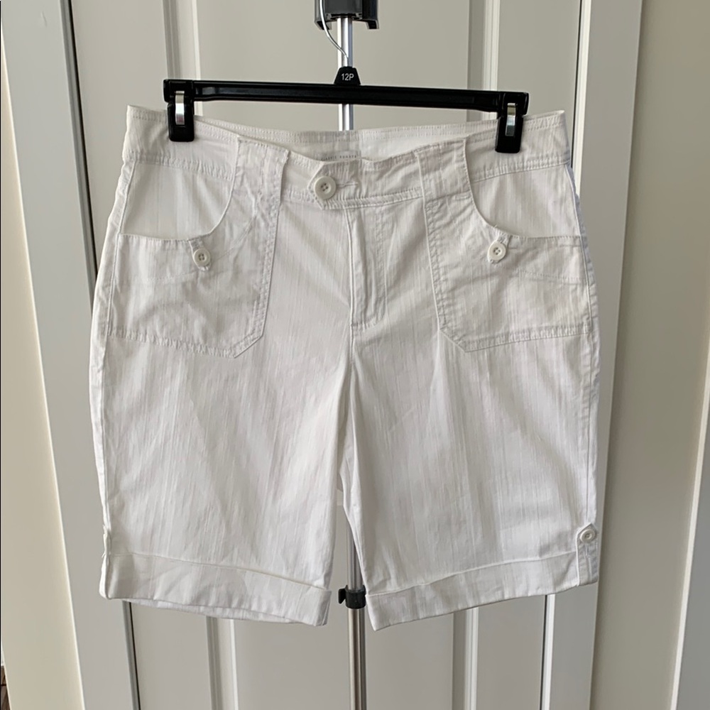 CHARTER CLUB Women White Classic Shorts